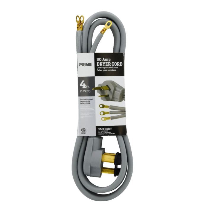 10/3 30 Amp 3-Wire Dryer Cord 10/3 30 Amp 3-Wire Dryer Cord